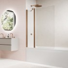 Sanswiss Solino parawan nawannowy 1-częściowy 90x150 cm miedź szczotkowana SOEB130902707