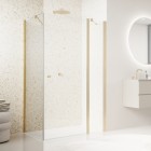 Sanswiss Solino ścianka prysznicowa 70 cm boczna do drzwi złoto szczotkowane SOLT107001307