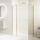 Sanswiss Solino ścianka prysznicowa 70 cm boczna do drzwi złoto szczotkowane SOLT107001307