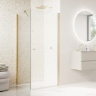 Sanswiss Solino ścianka prysznicowa 70 cm boczna do drzwi złoto szczotkowane SOLT107001307