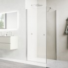 Sanswiss Solino ścianka prysznicowa 70 cm boczna do drzwi nikiel szczotkowany SOLT107002507