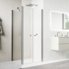 Sanswiss Solino ścianka prysznicowa 70 cm boczna do drzwi gunmetal szczotkowany SOLT107002607