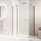 Sanswiss Solino ścianka prysznicowa 70 cm boczna do drzwi miedź szczotkowana SOLT107002707