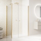 Sanswiss Solino ścianka prysznicowa 70 cm boczna do drzwi złoto szczotkowane SOLT307001307