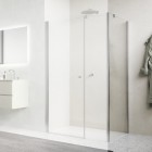 Sanswiss Solino ścianka prysznicowa 70 cm boczna do drzwi nikiel szczotkowany SOLT307002507