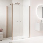 Sanswiss Solino ścianka prysznicowa 70 cm boczna do drzwi miedź szczotkowana SOLT307002707