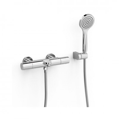 Tres Over-Wall bateria wannowa ścienna termostatyczna chrom 19017419