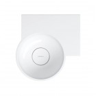 Omnires Ovo M+ umywalka ścienna-nablatowa 33x34 cm prawa biały połysk OVO335UWPBP