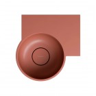 Omnires Ovo M+ umywalka ścienna-nablatowa 33x34 cm prawa terakota mat OVO335UWPTE