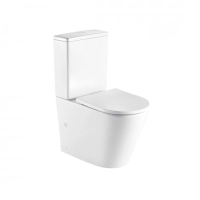 Oltens Jog Stille miska WC do kompaktu PureRim spłukiwanie wirowe biały 44000000