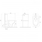 Oltens Jog Stille miska WC do kompaktu PureRim spłukiwanie wirowe biały 44000000