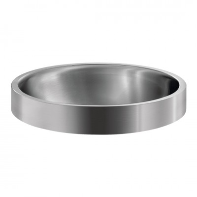 Delabie Rava umywalka okrągła 42 cm nablatowa stal nierdzewna satynowa 120670