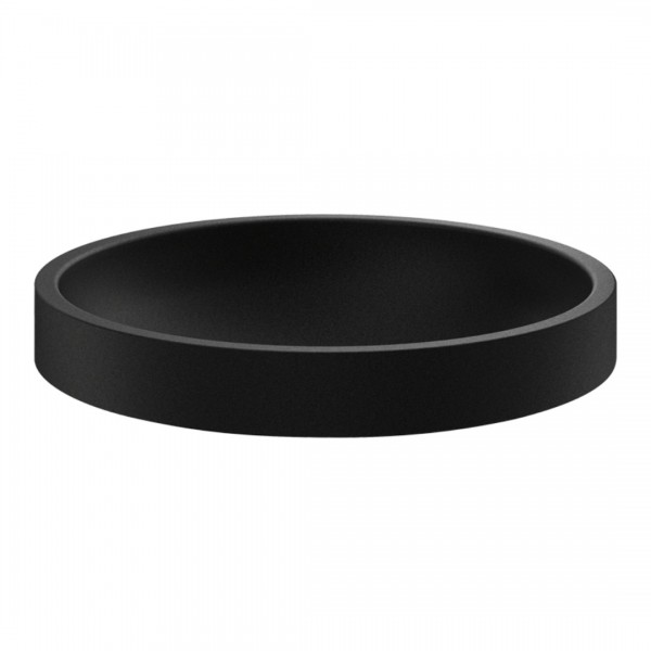 Delabie Rava umywalka okrągła 42 cm nablatowa stal nierdzewna czarny mat 120670BK