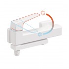 Deante Blur bateria wannowa ścienna biały mat BQL_A12M