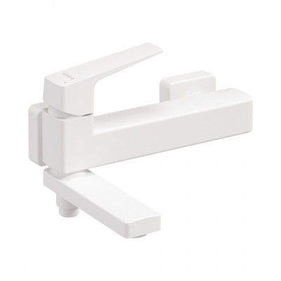 Deante Blur bateria wannowa ścienna biały mat BQL_A12M