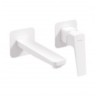 Deante Blur bateria umywalkowa podtynkowa wylewka 18,1 cm biały mat BQL_A54L