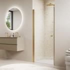 Sanswiss Solino drzwi prysznicowe 70 cm złoto szczotkowane SOL107001307