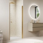 Sanswiss Solino drzwi prysznicowe 70 cm złoto szczotkowane SOL107001307
