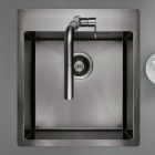 Deante Olfato zlewozmywak stalowy 55x50,5 cm titanium ZPO_D10B