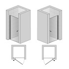 Sanswiss Solino drzwi do wnęki uchylne 70 cm