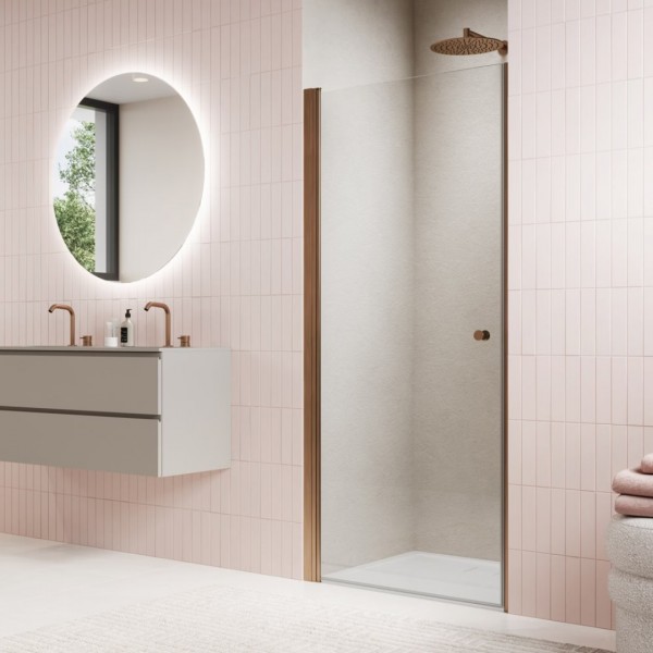 Sanswiss Solino drzwi prysznicowe 70 cm miedź szczotkowana SOL107002707