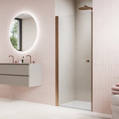 Sanswiss Solino drzwi prysznicowe 70 cm miedź szczotkowana SOL107002707