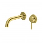 Kohlman Axel Brushed Gold bateria umywalkowa podtynkowa wylewka 20 cm złoty szczotkowany QW180AGDB