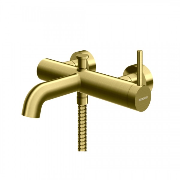 Kohlman Axel Brushed Gold bateria wannowa ścienna złoty szczotkowany QW110AGDB