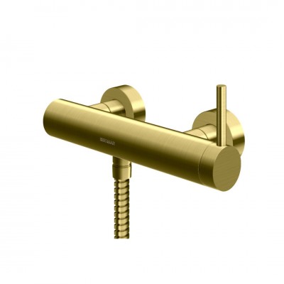 Kohlman Axel Brushed Gold bateria prysznicowa ścienna złoty szczotkowany QW120AGDB