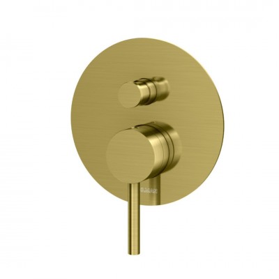 Kohlman Axel Brushed Gold bateria wannowo-prysznicowa podtynkowa złoty szczotkowany QW210AGDB