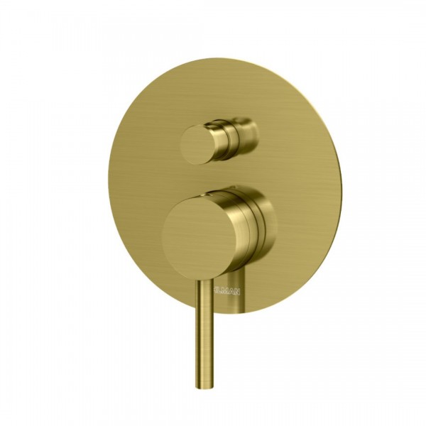 Kohlman Axel Brushed Gold bateria wannowo-prysznicowa podtynkowa złoty szczotkowany QW210AGDB