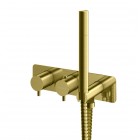 Kohlman Axel Brushed Gold bateria wannowa termostatyczna podtynkowa złoty szczotkowany QW265AGDB