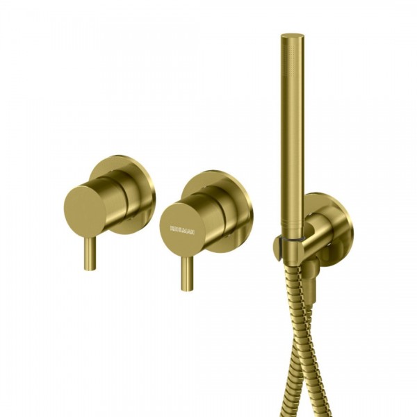 Kohlman Axel Brushed Gold bateria wannowa podtynkowa złoty szczotkowany QW260AGDB