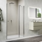 Sanswiss Solino drzwi prysznicowe 75 cm nikiel szczotkowany SOL1307502507