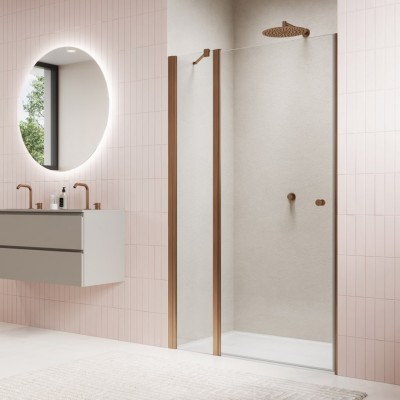 Sanswiss Solino drzwi prysznicowe 75 cm miedź szczotkowana SOL1307502707