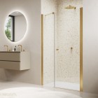 Sanswiss Solino drzwi prysznicowe 90 cm złoto szczotkowane SOL3109001307