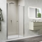Sanswiss Solino drzwi prysznicowe 90 cm nikiel szczotkowany SOL3109002507
