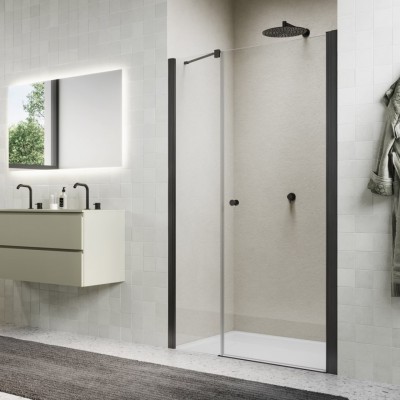 Sanswiss Solino drzwi prysznicowe 90 cm gunmetal szczotkowany SOL3109002607