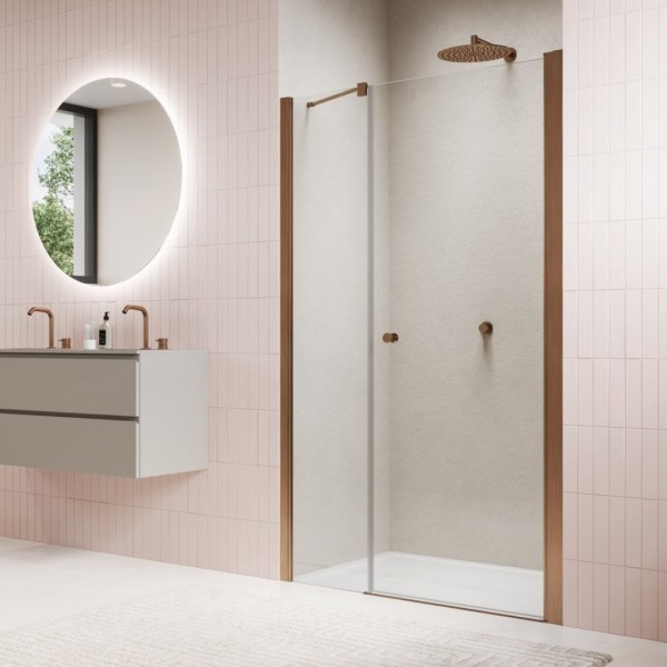 Sanswiss Solino drzwi prysznicowe 90 cm miedź szczotkowana SOL3109002707