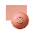 Omnires Ovo M+ umywalka ścienna-nablatowa 33x34 cm lewa różowy mat OVO335UWLCO