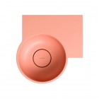 Omnires Ovo M+ umywalka ścienna-nablatowa 33x34 cm prawa różowy mat OVO335UWPCO