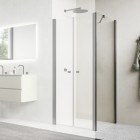 Sanswiss Solino ścianka prysznicowa 70 cm boczna do drzwi gunmetal szczotkowany SOLT207002607