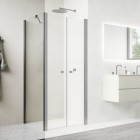 Sanswiss Solino ścianka prysznicowa 70 cm boczna do drzwi gunmetal szczotkowany SOLT207002607