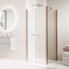 Sanswiss Solino ścianka prysznicowa 70 cm boczna do drzwi miedź szczotkowana SOLT207002707