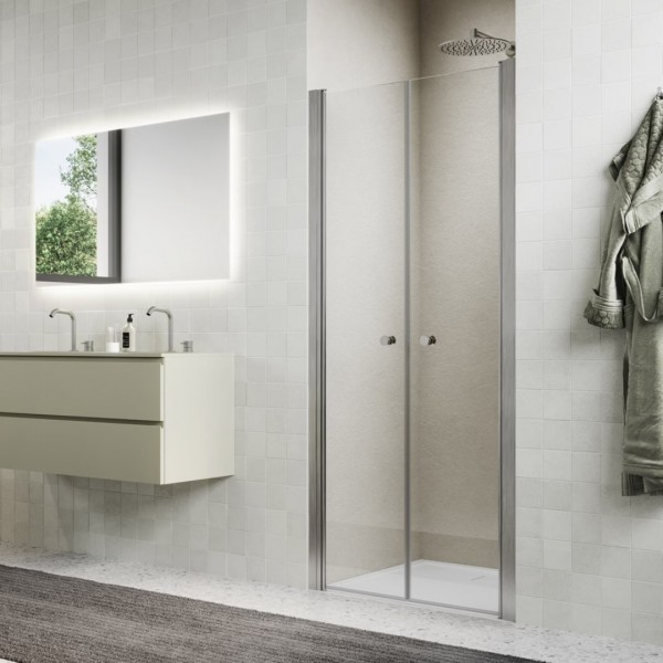 Sanswiss Solino drzwi prysznicowe 70 cm nikiel szczotkowany SOL207002507