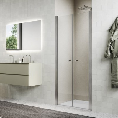 Sanswiss Solino drzwi prysznicowe 70 cm nikiel szczotkowany SOL207002507