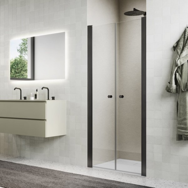 Sanswiss Solino drzwi prysznicowe 70 cm gunmetal szczotkowany SOL207002607