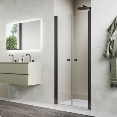 Sanswiss Solino drzwi prysznicowe 70 cm gunmetal szczotkowany SOL207002607