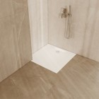 Schedpol Magnific brodzik kwadratowy 80x80 cm biały kamień 3SP.M1K-8080/B/ST-M9/B/ST