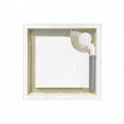 Schedpol Solidstep brodzik kwadratowy 90x90 cm biały 3ST.S1K-9090